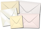 Ivory, Creams and Whites Envelopes