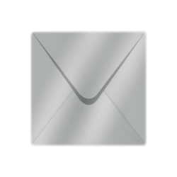 155x155mm Metallic Silver Envelopes