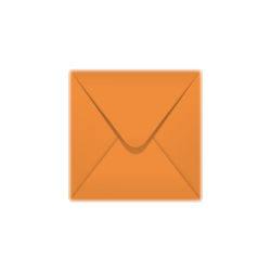 130x130mm Spectrum Range Orange Envelopes