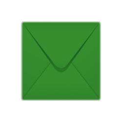 155x155mm Premium Range Christmas Green Envelopes